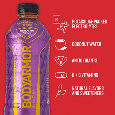 BODYARMOR Strawberry Grape Electrolyte Sports Drink Bottle - 28 Fl. Oz. - Image 4