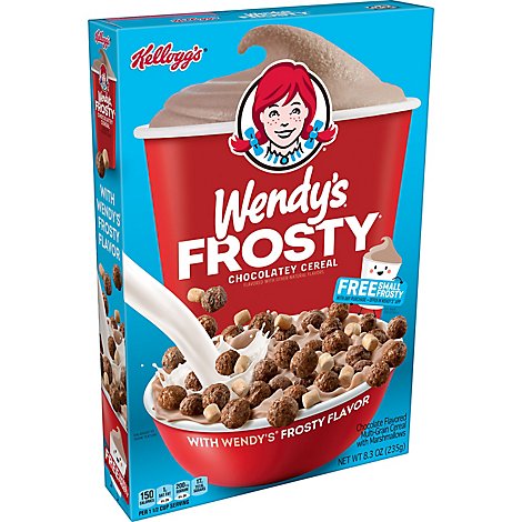 Kellogg's Wendys Frosty Chocolatey Breakfast Cereal - 8.3 Oz