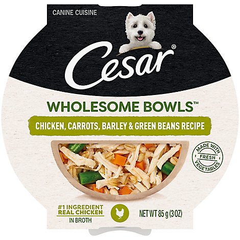 Cesar Chicken Carrots Barley and Green Beans Wet Dog Food - 3 Oz