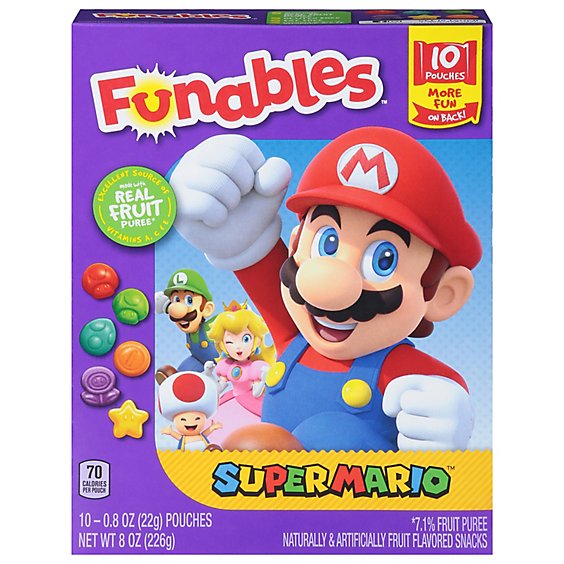 Fl Funables Super Mario 8/10/0.8oz - 8 OZ