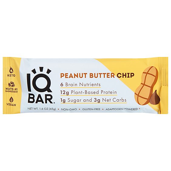 IQBAR Peanut Butter Chip Protein Bar - 1.6 Oz