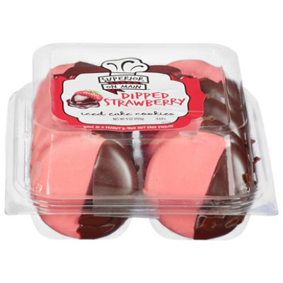 Superior Dipped Strawberry Iced Cake Cookies 10 Count - 9 OZ - Image 3