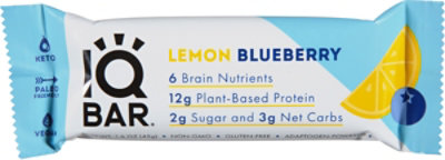 IQBAR Lemon Blueberry Protein Bar - 1.6 Oz - Image 2