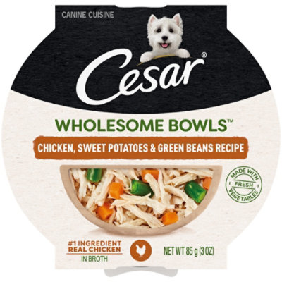 Cesar Wholesome Bowls Chicken Sweet Potato Adult Wet Dog Food - 3 Oz