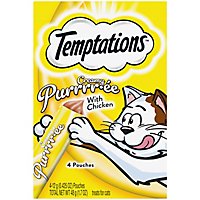 Temptations Creamy Puree Chicken Lickable Cat Treats Pouch - 4-0.42 Oz - Image 1