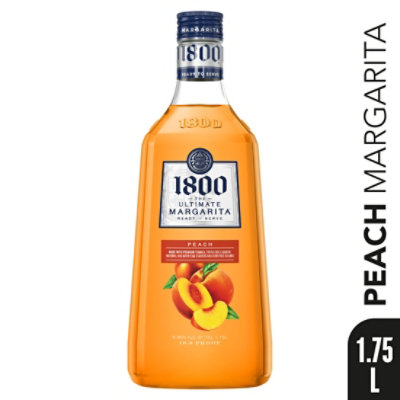 1800 The Ultimate Peach Margarita 9.95% ABV - 1.75 Liter - Image 1
