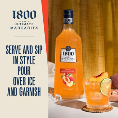 1800 The Ultimate Peach Margarita 9.95% ABV - 1.75 Liter - Image 2