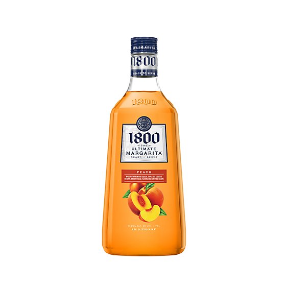 1800 The Ultimate Peach Margarita 9.95% ABV - 1.75 Liter