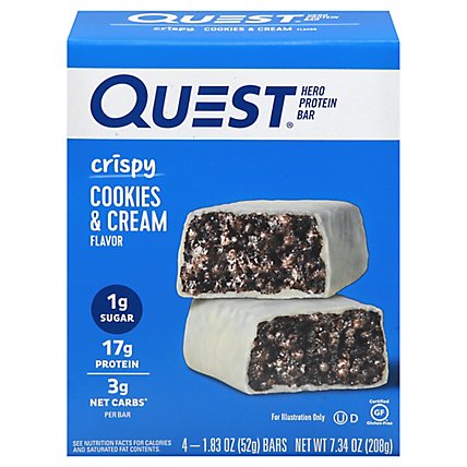 Quest Hero Crunch Bar Cookies & Crm - 4-1.83 OZ - Image 3