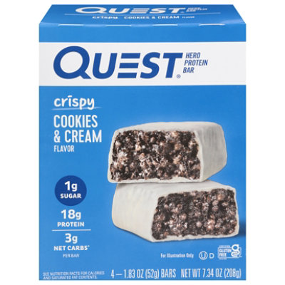 Quest Hero Crunch Bar Cookies & Cream - 4-1.83 OZ - Image 3