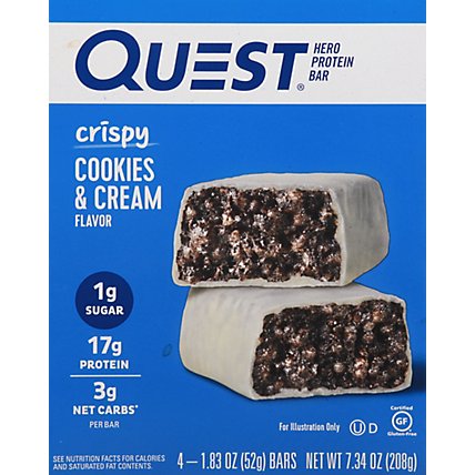 Quest Hero Crunch Bar Cookies & Crm - 4-1.83 OZ - Image 2