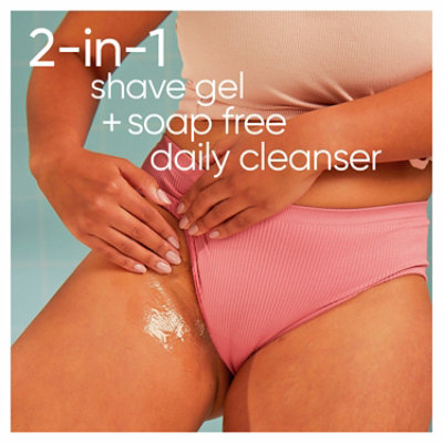 Gillette Venus Initmate 2n1 Clnsr W Shave Gel - 6.42 FZ - Image 2