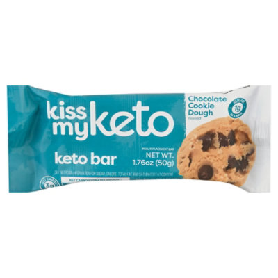 Kiss My Keto Chocolate Cookie Dough Keto Bar 1.76 Oz JewelOsco