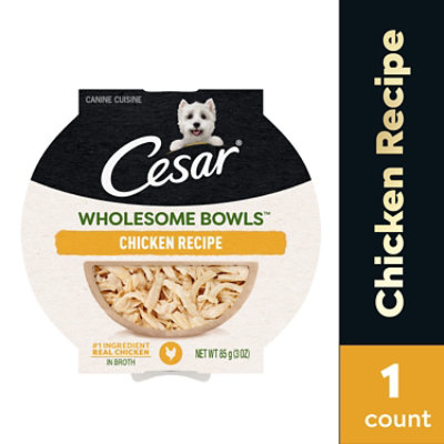 Cesar Wholesome Bowls Chicken Recipe Adult Wet Dog Food - 3 Oz - Image 1