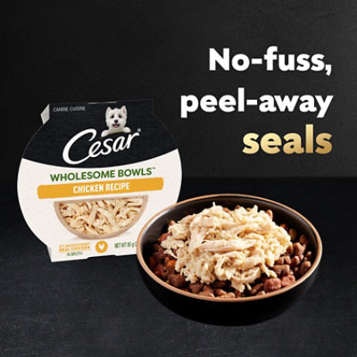 Cesar Wholesome Bowls Chicken Recipe Adult Wet Dog Food - 3 Oz - Image 2