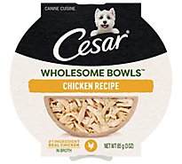 Cesar Wholesome Bowls Adult Toppers Wet Dog Food Chicken Wet Dog Food Bowls - 3 Oz