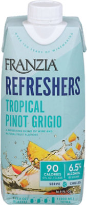 Franzia Referesher Tropical Pinot Grigio Tetra Wine - 500 ML - Image 1