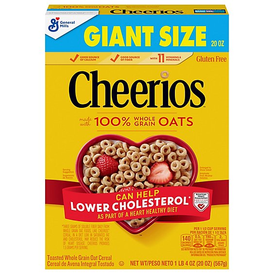 Gmills Cheerios Tstd Whl Grn Oat Cereal Family Sz - 20 OZ