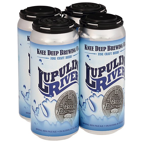 Knee Deep Brewing Co Lupulin River Imperial IPA Can - 4-16 Fl. Oz.