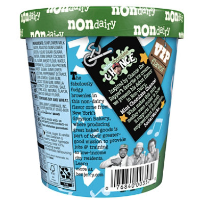Ben & Jerry's Non Dairy Mint Chocolate Chance Ice Cream - Pint - Image 7