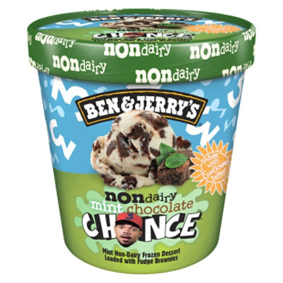 Ben & Jerry's Non Dairy Mint Chocolate Chance Ice Cream - Pint - Image 2