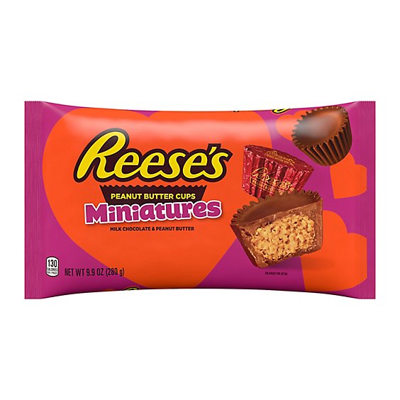 Reese's Miniatures Milk Chocolate Peanut Butter Cups Candy Bag - 9.9 Oz
