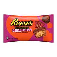 Reese's Miniatures Milk Chocolate Peanut Butter Cups Candy Bag - 9.9 Oz - Image 1