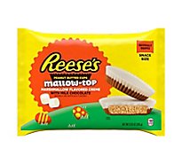 REESE'S Mallow Top Marshmallow Creme Milk Chocolate Peanut Butter Cups Bag - 9.35 Oz