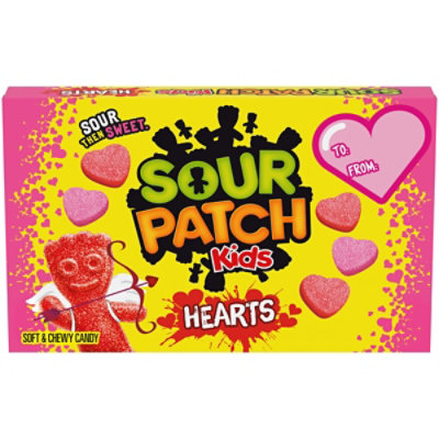 SOUR PATCH KIDS Soft & Chewy Valentines Day Candy Hearts - 3.1 Oz