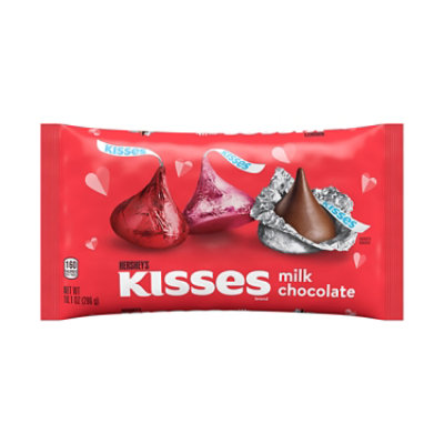 Hersheys Kisses Milk Chocolate Valentines Day Candy Bag - 10.1 Oz - Image 1