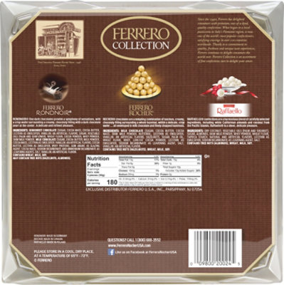 Ferrero Collection Premium Assortment Hazelnut Dark Chocolate & Coconut Holiday Gift Box - 9.1 Oz - Image 7