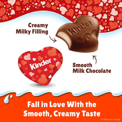 Kinder & Love Gift Box 25 Mini Milk Chocolate Hearts Valentine's Gift - 3.7 Oz - Image 5
