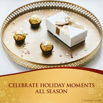 Ferrero Rocher Premium Gourmet Milk Chocolate Hazelnut For Gifting 12 Count - 5.3 Oz - Image 2