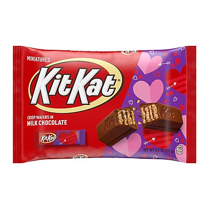 KIT KAT Miniatures Milk Chocolate Wafer Candy Bars Bag - 9.6 Oz - Image 1