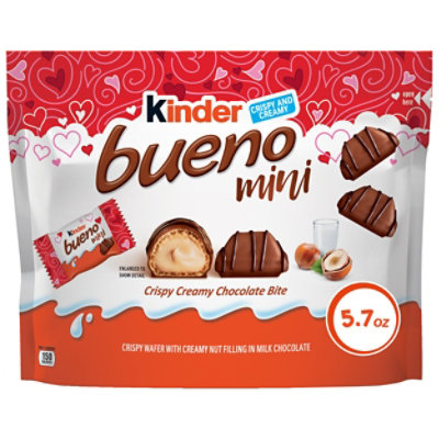Kinder Bueno Mini Crispy Creamy Milk Chocolate Bites Individually Wrapped Share Pack - 5.7 Oz - Image 1