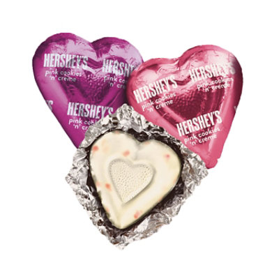 Hersheys Pink Cookies N Creme Hearts Valentines Day Candy Bag - 8.8 Oz - Image 3