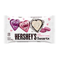 HERSHEY'S Pink Cookies N Creme Hearts Candy Bag - 8.8 Oz - Image 1