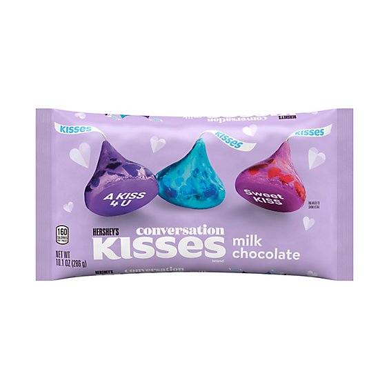 Hersheys Kisses Milk Chocolate Valentines Day Candy Bag - 10.1 Oz