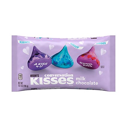 HERSHEY'S Kisses Milk Chocolate Conversation Candy Bag - 10.1 Oz - Image 1