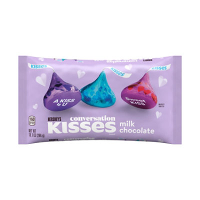 HERSHEY'S Kisses Milk Chocolate Conversation Candy Bag - 10.1 Oz