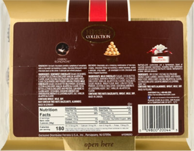 Ferrero Collection Premium Assorted Hazelnut Milk Chocolate Dark Coconut Holiday Gift Box - 4.6 Oz - Image 7