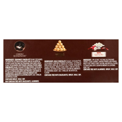 Ferrero Collection Premium Assorted Hazelnut Milk Chocolate Dark Coconut Holiday Gift Box - 4.6 Oz - Image 4