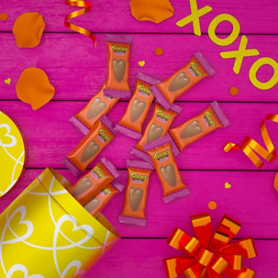 Reeses Milk Chocolate Peanut Butter Snack Size Valentines Day Candy Bag - 9.6 Oz - Image 4