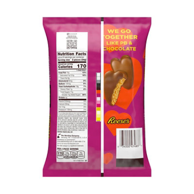 Reeses Milk Chocolate Peanut Butter Snack Size Valentines Day Candy Bag - 9.6 Oz - Image 2