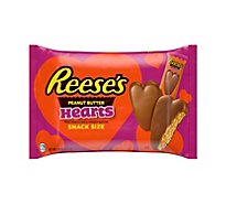 Reese's Milk Chocolate Peanut Butter Hearts Snack Size Candy Bag - 9.6 Oz