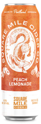 Square Mile Peach Lemonade Cider In Cans - 19.2 Fl. Oz. - Image 1