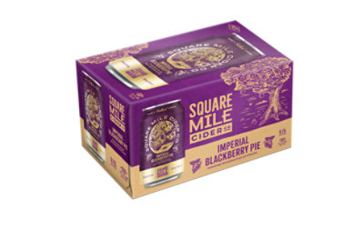 Square Mile Imperial Blackberry Pie Cider In Cans - 6-12 Fl. Oz. - Image 1