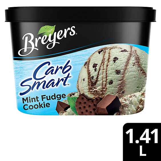 Breyers Ice Cream Mint Cookie Fudge 48 Fo - 1.5 QT