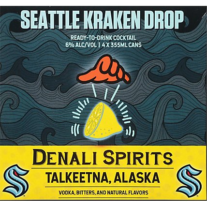 Seattle Kraken Lemon Drop Ready-to-drink Canned Cocktail - 4-12 FZ - Image 4