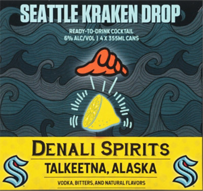 Seattle Kraken Lemon Drop Ready-to-drink Canned Cocktail - 4-12 FZ - Image 4